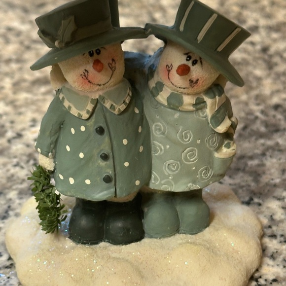 Crazy Mountain Snowman Tea Light Candle Holder - Green - Picture 4 of 15